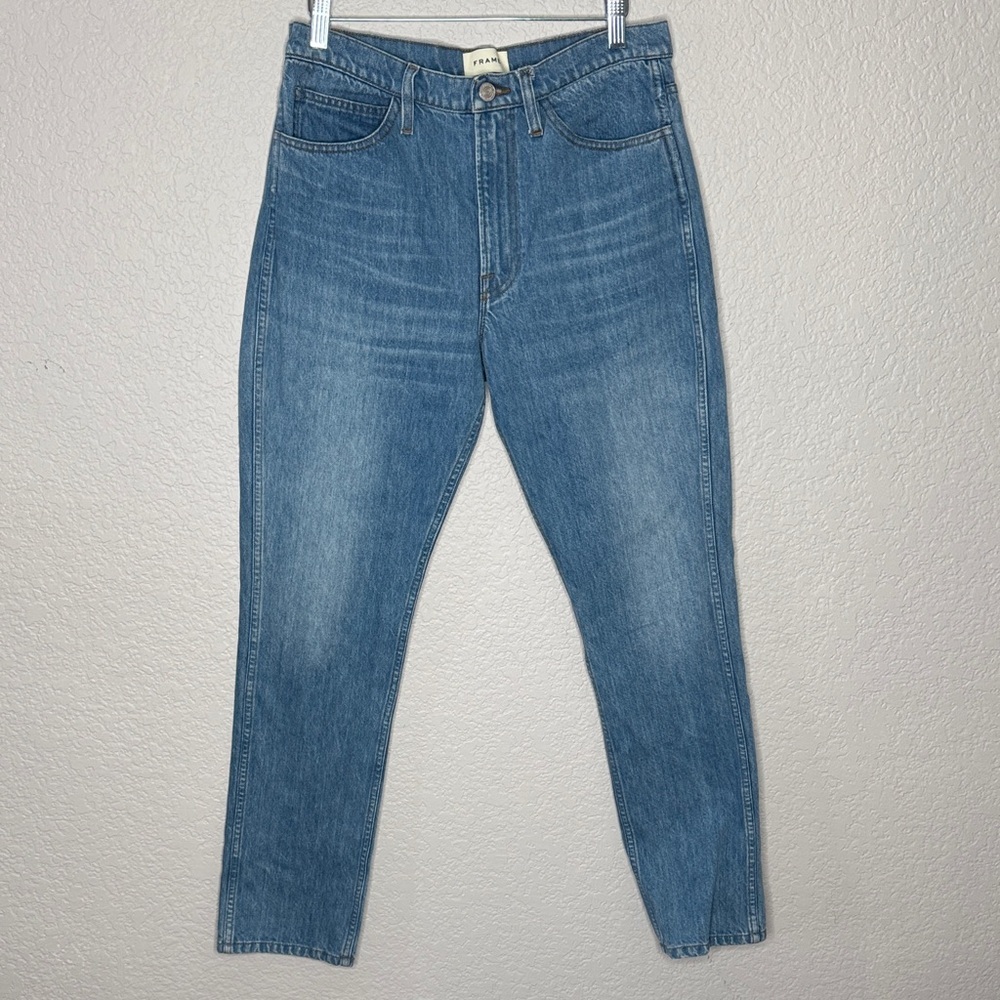 Frame True Straight Leg Riverwalk Jeans Size 29 Medium Wash  Full Length - Picture 2 of 8